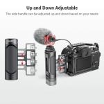 SmallRig Mini Side Handle Handgrip with Dual 1/4"-20 Screw Mount for Mirrorless Digital Camera DSLR Camera Small Camera Cage Built-in Wrench, Up and Down Adjustable, Pack of 2-4957
