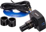 AmScope MU1003 10MP USB3.0 Real-Time Live Video Microscope Digital Camera 10 MP, white