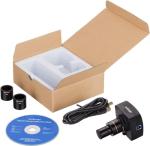 AmScope MU1003 10MP USB3.0 Real-Time Live Video Microscope Digital Camera 10 MP, white