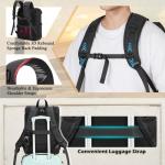 RAINSMORE Camera Bag Backpack for DSLR/SLR Mirrorless 15.6 Inch Laptop Camera Back Pack for Photographers Anti-Theft Photography Bags Case with Tripod Holder & Rain Cover, Black