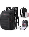 BAGSMART Small Camera Bag for DSLR, Waterproof Camera Backpacks for Photographers, Camera Case with 14" Laptop Compartment, Black