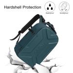 MOSISO Camera Backpack, DSLR/SLR/Mirrorless Photography Camera Bag Waterproof Artistic Geometric Hardshell Case with Tripod Holder&15-16 inch Laptop Compartment for Canon/Nikon/Sony, Teal Green