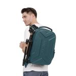 MOSISO Camera Backpack, DSLR/SLR/Mirrorless Photography Camera Bag Waterproof Artistic Geometric Hardshell Case with Tripod Holder&15-16 inch Laptop Compartment for Canon/Nikon/Sony, Teal Green