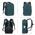 MOSISO Camera Backpack, DSLR/SLR/Mirrorless Photography Camera Bag Waterproof Artistic Geometric Hardshell Case with Tripod Holder&15-16 inch Laptop Compartment for Canon/Nikon/Sony, Teal Green