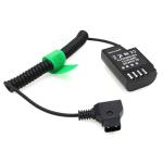 HangTon Dummy Battery DMW-DCC12 for Panasonic DMC-GH5 GH4 GH3 DSLR Camera, DMW-BLF19 Replacement (Coiled)
