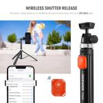 NEEWER Tripod for Cell Phone & Camera with Remote & Phone Holder Compatible with iPhone GoPro Canon Sony DSLR, 62.9" All Metal Portable Selfie Stick Travel Vlog Stand for Video Recording, TS05
