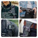 Peak Design Capture Camera Clip V3, Eclipse with Plate, Holds DSLR, Compact and Point and Shoot Bodies, Secure, Stable and Accessible, Attaches to Straps and Belts, Quick Release, 200 lb Capacity