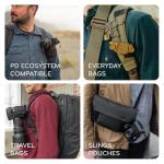 Peak Design Capture Camera Clip V3, Eclipse with Plate, Holds DSLR, Compact and Point and Shoot Bodies, Secure, Stable and Accessible, Attaches to Straps and Belts, Quick Release, 200 lb Capacity