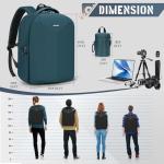 RAINSMORE Camera Backpack Hard Shell for DSLR/SLR Waterproof Camera Bag with Laptop Compartment 15.6 Inch Professional Camera Case with Rain Cover Photography Backpack Bag with Camera Lens Case Green