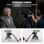 NEEWER 79"/2m Video Camera Tripod with Fluid Head, One Step Quick Release Aluminum Heavy Duty Tripod Stand with QR Plate Compatible with Canon Nikon Sony DSLR Camera Camcorder, Max Load 17.6lb, LL38
