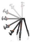 Vanguard VEO 235AB Aluminum Travel Tripod with Ball Head for Sony, Nikon, Canon, Fujifilm Mirrorless, Compact System Camera (CSC), DSLR