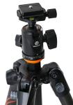 Vanguard VEO 235AB Aluminum Travel Tripod with Ball Head for Sony, Nikon, Canon, Fujifilm Mirrorless, Compact System Camera (CSC), DSLR
