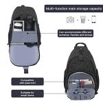 MOSISO Camera Bag Sling Backpack,DSLR/SLR/Mirrorless Photography Camera Case Crossbody Shoulder Bag with Tripod Holder&Rain Cover&Shoulder Straps Compatible with Canon/Nikon/Sony, Black