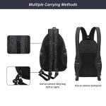 MOSISO Camera Bag Sling Backpack,DSLR/SLR/Mirrorless Photography Camera Case Crossbody Shoulder Bag with Tripod Holder&Rain Cover&Shoulder Straps Compatible with Canon/Nikon/Sony, Black