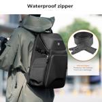 K&F Concept Camera Backpack Hard Shell 20L Photography Camera Bag Hardshell Case with Tripod Holder&Laptop Compartment