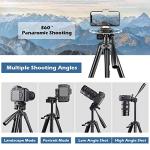 Ubeesize 67" Tripod with Remote & Travel Bag