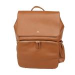 Ruby Camera Backpack – Sleek, Durable Vegan Leather Bag with Gear Dividers, Laptop Compartment, and Side Access for Cameras & Gear, Brown