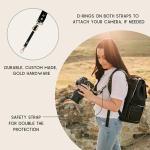 Ruby Camera Backpack – Sleek, Durable Vegan Leather Bag with Gear Dividers, Laptop Compartment, and Side Access for Cameras & Gear, Brown