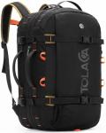 Tolaccea Travel Laptop Backpack, Large Carry on Backpack Flight Approved Convertible Duffle Luggage Bag Daypack Work Business Rucksack Fits 16" Laptop for Men Women 3 Carrying Ways, 40L-50L Expandable