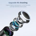 Andoer 400MM Phone Telephoto Lens for Smarphone Zoom Lens with Universal Lens Clip Cleaning Cloth Storage Bag for Hiking Camping Wildlife Observation Moon Sports Game Concert Watching