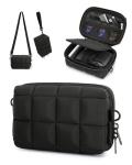 BAGSMART Digital Camera Case, Protective Puffy Camera Case with 2 Carrying Ways, Lightweight & Waterproof Small Camera Bag for Canon PowerShot G7X Mark II/III/Sony DSCW800/DSCW830 - Black