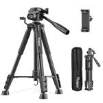 Huepar Tripod 50-inch Extendable Height Tripod Use with Laser Level, Point Lasers, Lazer Distance Measures, 1/4" and 5/8" Thread Mount for for Varieties Tools, Outdoor and Indoor T13A