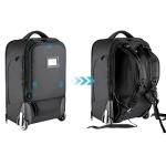 Neewer 2-in-1 Rolling Camera Bag Backpack Suitcase Style Convertible with Double Handle, Shockproof Trolley Case with Removable Padded for SLR/DSLR Cameras Tripod Lenses (Black/Red)