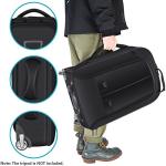 Neewer 2-in-1 Rolling Camera Bag Backpack Suitcase Style Convertible with Double Handle, Shockproof Trolley Case with Removable Padded for SLR/DSLR Cameras Tripod Lenses (Black/Red)