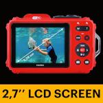KODAK PIXPRO WPZ2 Rugged Waterproof Digital Camera 16MP 4X Optical Zoom 2.7" LCD Full HD Video, Red
