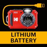 KODAK PIXPRO WPZ2 Rugged Waterproof Digital Camera 16MP 4X Optical Zoom 2.7" LCD Full HD Video, Red