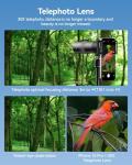 APEXEL 30X HD Telephoto Lens for iPhone Pro Max/Samsung/Android | High Power Zoom Camera Lens with Tripod Mount, Universal Smartphone Compatibility