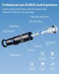 APEXEL 30X HD Telephoto Lens for iPhone Pro Max/Samsung/Android | High Power Zoom Camera Lens with Tripod Mount, Universal Smartphone Compatibility