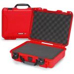 NANUK 910 Hard Case with Customizable Cubed Foam, IP67 Waterproof, Dustproof and Impact Resistant, 14.3” x 11.1” x 4.7”, Rugged Construction for Ultimate Protection, Made in Canada – Red