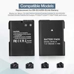 Magolin EN-EL14 EN EL14A Battery 2-Pack 1500mAh Li-ion Batteries Compatible with Nikon D3100 D3200 D3300 D3400 D3500 D5100 D5200 D5300 D5500 D5600 DF Coolpix P7000 P7100 P7700 P7800