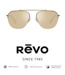 Revo Sunglasses x Annika I: Polarized Lens with Navigator Frame, Rose Gold Frame with Champagne Lens