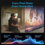 GOOVIS G3 Max XR Head Mounted Display with D4H1 Media Player – 1000'' QHD 2.5K 120Hz Micro-OLED Display, Blu-ray 3D Personal Theater, Compatible with iPhone16/Android/PC/Handhelds/PS5/Blu-ray Players