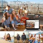 5K Digital Camera for Photography, WiFi 64MP Autofocus Dual Lens Vlogging Camera with Touch Screen, 6X Optical Zoom Compact Point and Shoot Cameras for YouTube, 32GB Card,2 Batteries,Black