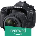 Canon EOS 80D Digital SLR Kit with EF-S 18-135mm f/3.5-5.6 Image Stabilization USM Lens (Black) (Renewed)