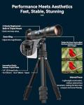 Evil Eye 20-60X Zoom Telephoto Lens, High Power HD Telephoto Phone Lens with Tripod and Universal Phone Clip for iPhone 16/15/14/13 Series, Samsung, Android Phone and Most Smartphone