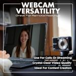 Minolta 48MP Digital Camera with Rear Selfie Lens – 4K Ultra HD Video, 2.8" LCD Screen, 16X Digital Zoom, Autofocus, Slow Motion, Time Lapse, Filters, Scene Modes, 32GB Card Included (Black)