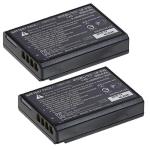 2-Pack Canon LP-E10 Lithium-Ion Battery Pack for Canon Eos Rebel T3, T5, T6, T7, T100, 2000D, 4000D(Bulk Packaging)