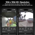 Wyze Battery Video Doorbell Wireless Camera, 1536x1536 HD+ with Color Night Vision, 2-Way Audio, 1:1 Head-to-Toe View, Person/Vehicle/Package Monitor, Wire-Free/Wired Option, 1 Minute Easy Setup