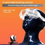 C-20D 2-Axis FPV Camera Gimbal,Pan Tilt Mount,FPV Head Tracking with UART,PWM S.Bus Control Compatible with DJI O4 O3 for Walksnail Runcam&Analog Cameras for RC Car Airplanes Drone (O4 PRO Version)