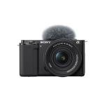 Sony Alpha ZV-E10 - APS-C Interchangeable Lens Mirrorless Vlog Camera Kit - Black, ZVE10KB