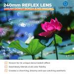 Lightdow 240mm F5.6 Reflex Lens - Telephoto Manual Focus SLR Cameras Lens for Sony Alpha A9 A7R A7S A7 A6500 A6400 A6300 A6000 A5100 A5000 NEX-7 NEX-6 NEX-5T NEX-5R