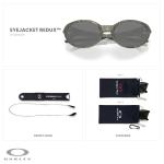 Oakley OO9438 Eyejacket Redux 943827 58MM Matte Grey Ink Fingerprint/Prizm Black Rectangle Sunglasses For Men+ Bundle Accessory Leash Kit, Microfiber Pouch