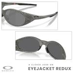Oakley OO9438 Eyejacket Redux 943827 58MM Matte Grey Ink Fingerprint/Prizm Black Rectangle Sunglasses For Men+ Bundle Accessory Leash Kit, Microfiber Pouch