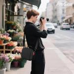 ProCase Hard Shell Camera Case for Canon Rebel T7/EOS R100/R50/DSLR/SLR/Nikon/Sony/Mirrorless Cameras, Soft Padded Digital Camera Travel Bag with 1 Shoulder Strap and 3 Adjustable Dividers -Black