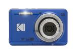 Kodak PIXPRO FZ55 Digital Camera (Blue) + Black Point & Shoot Camera Case + Transcend 64GB SD Memory Card + Tri-fold Memory Card Wallet + Hi-Speed SD USB Card Reader + More!