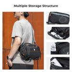 K&F CONCEPT Camera Sling Bag, Waterproof Crossbody Shoulder Bag Compatible with Canon Nikon Sony DSLR/SLR/Mirrorless Cameras and Lenses with Front EVA Hard-Shell Protection &Tripod Holder